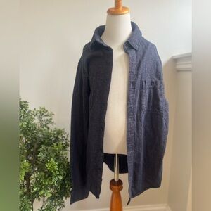 Small goodfellow button up new without tags blue but look at pic nice texture